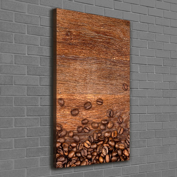 Quadro su tela canvas verticale Chicchi di caffè