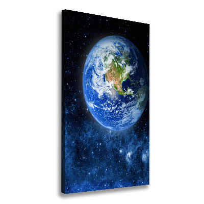 Quadro su tela canvas verticale Globo