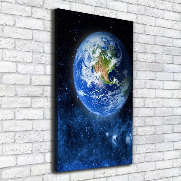 Quadro su tela canvas verticale Globo