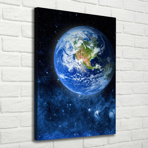 Quadro su tela canvas verticale Globo