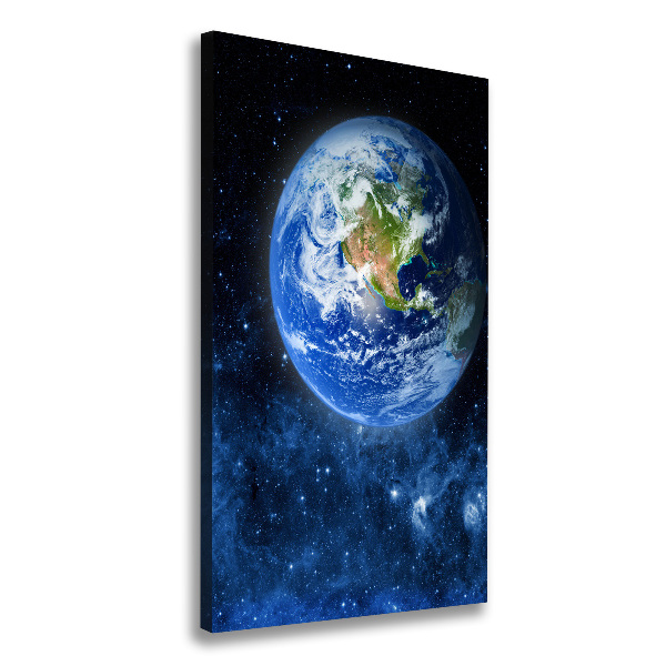 Quadro su tela canvas verticale Globo