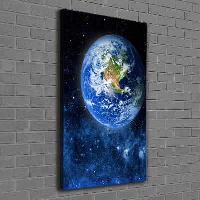 Quadro su tela canvas verticale Globo