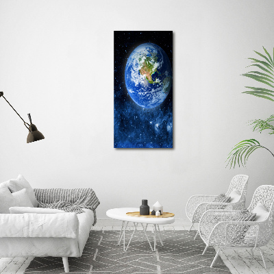 Quadro su tela canvas verticale Globo