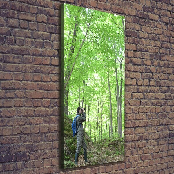 Stampa quadro su tela verticale Ornitologo