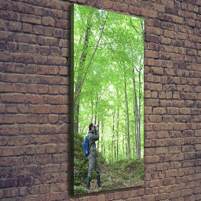 Stampa quadro su tela verticale Ornitologo