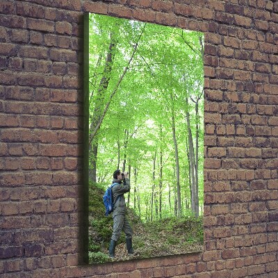 Stampa quadro su tela verticale Ornitologo