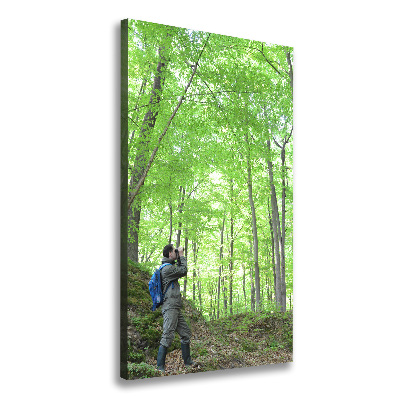 Stampa quadro su tela verticale Ornitologo