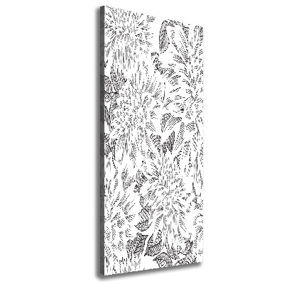 Quadro su tela canvas verticale Peonie