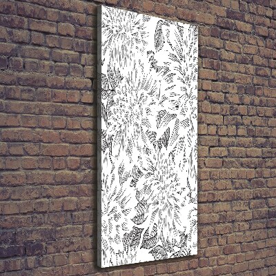 Quadro su tela canvas verticale Peonie