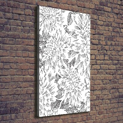 Quadro su tela canvas verticale Peonie