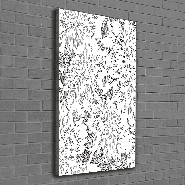 Quadro su tela canvas verticale Peonie