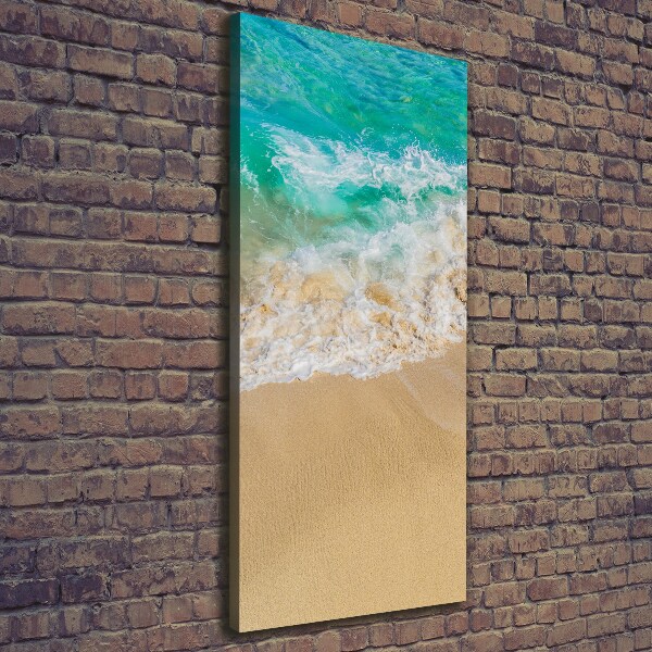 Quadro su tela canvas verticale Spiaggia e mare