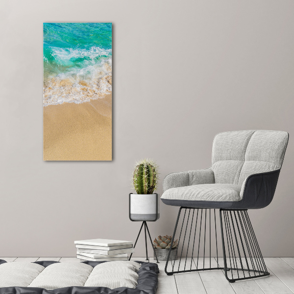 Quadro su tela canvas verticale Spiaggia e mare