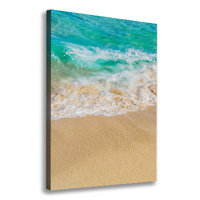 Quadro su tela canvas verticale Spiaggia e mare