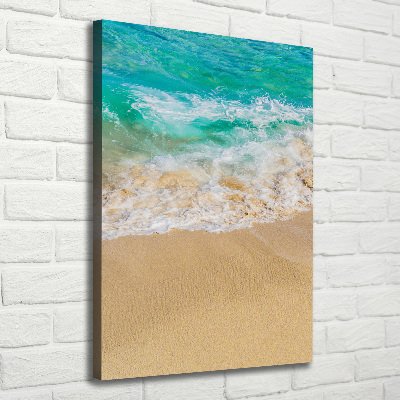 Quadro su tela canvas verticale Spiaggia e mare