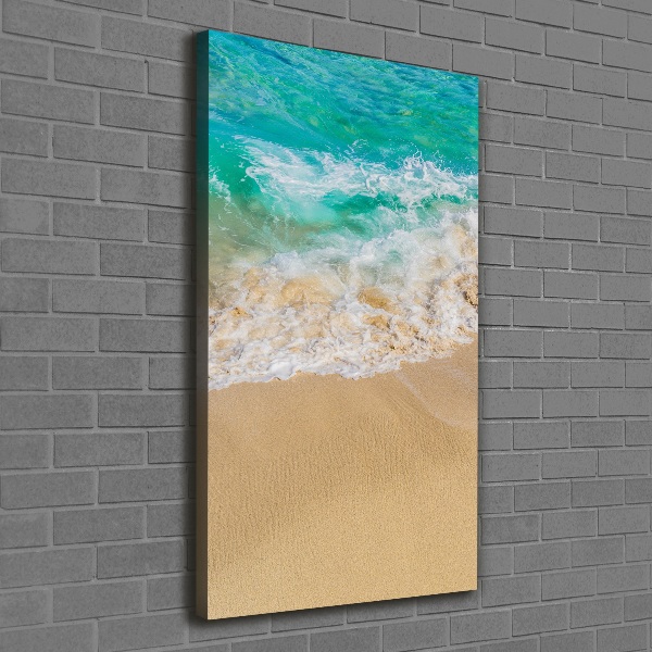 Quadro su tela canvas verticale Spiaggia e mare