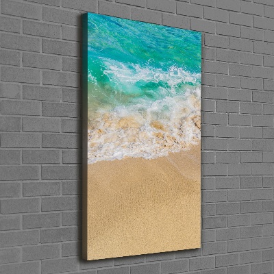 Quadro su tela canvas verticale Spiaggia e mare