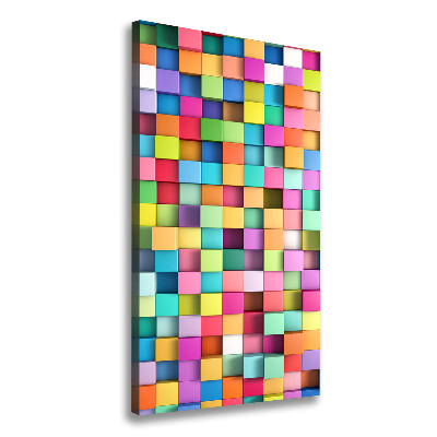 Stampa quadro su tela verticale Quadrati di astrazione