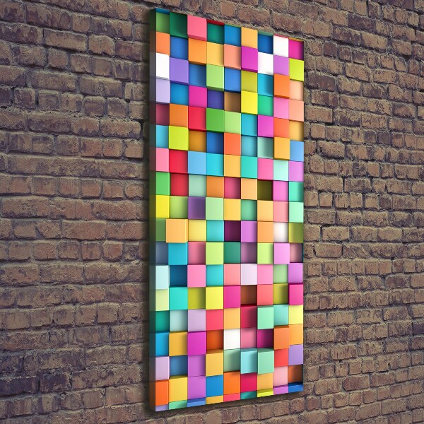 Stampa quadro su tela verticale Quadrati di astrazione