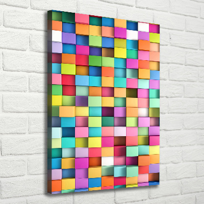Stampa quadro su tela verticale Quadrati di astrazione