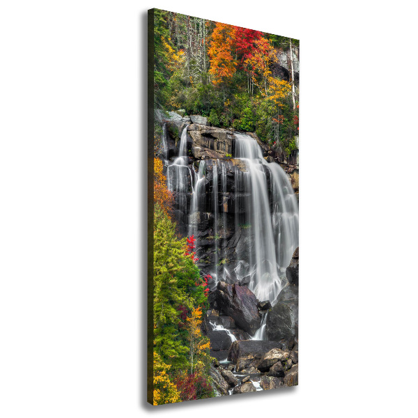 Quadro su tela canvas verticale Cascata in autunno