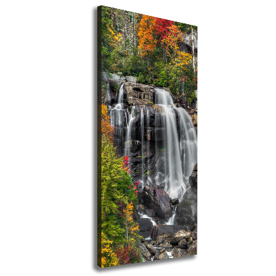Quadro su tela canvas verticale Cascata in autunno