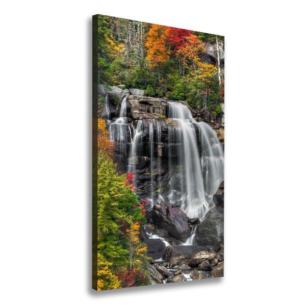 Quadro su tela canvas verticale Cascata in autunno
