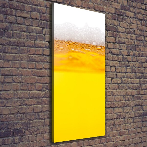 Quadro foto su tela verticale Birra