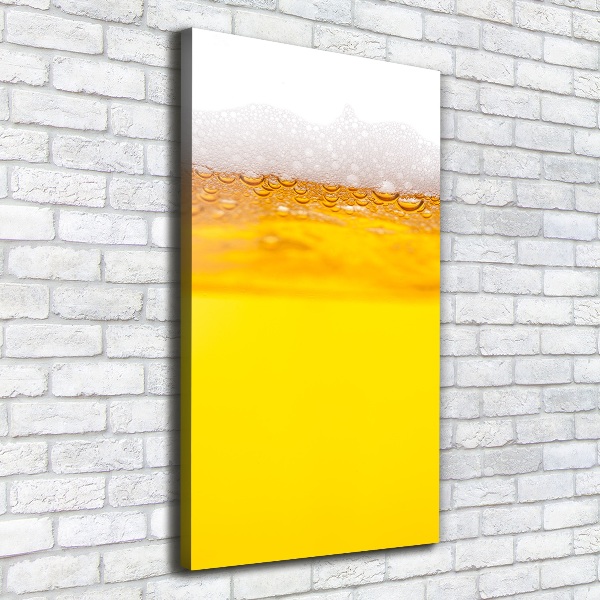 Quadro foto su tela verticale Birra