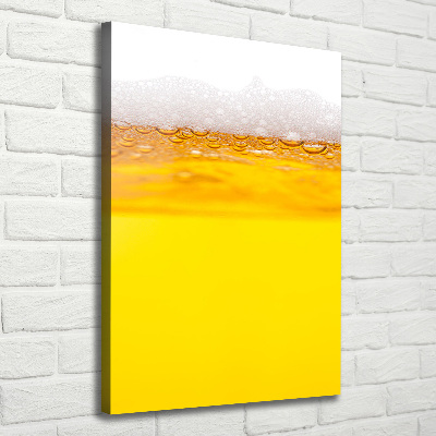 Quadro foto su tela verticale Birra