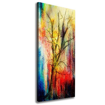 Quadro su tela canvas verticale Albero astratto
