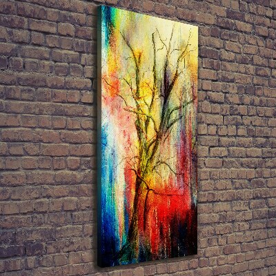 Quadro su tela canvas verticale Albero astratto