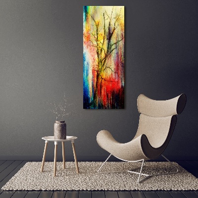 Quadro su tela canvas verticale Albero astratto