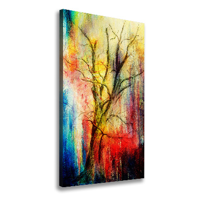 Quadro su tela canvas verticale Albero astratto