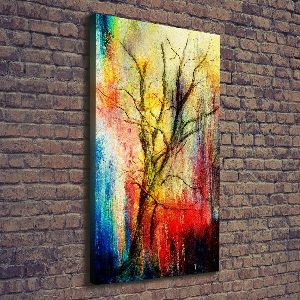 Quadro su tela canvas verticale Albero astratto