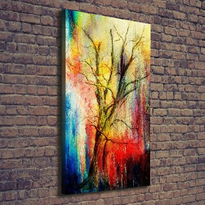 Quadro su tela canvas verticale Albero astratto