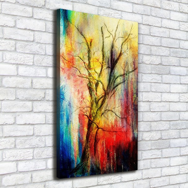 Quadro su tela canvas verticale Albero astratto