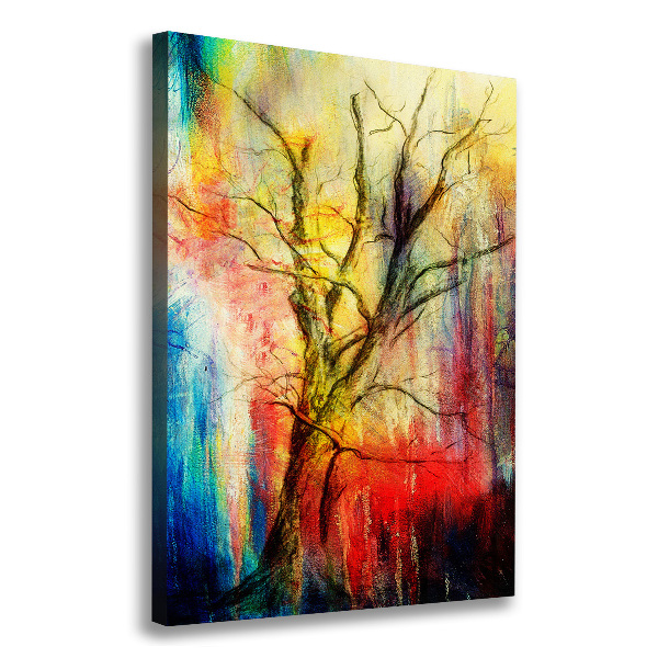 Quadro su tela canvas verticale Albero astratto