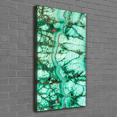 Stampa quadro su tela verticale Struttura della malachite