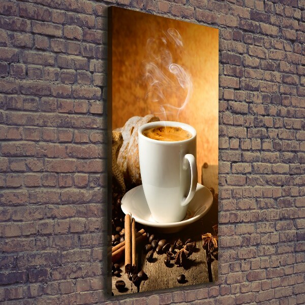 Quadro su tela canvas verticale Una tazza di caffè