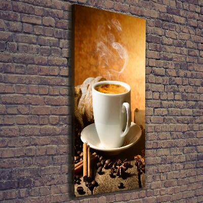 Quadro su tela canvas verticale Una tazza di caffè