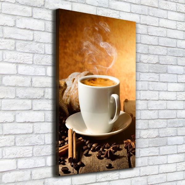 Quadro su tela canvas verticale Una tazza di caffè