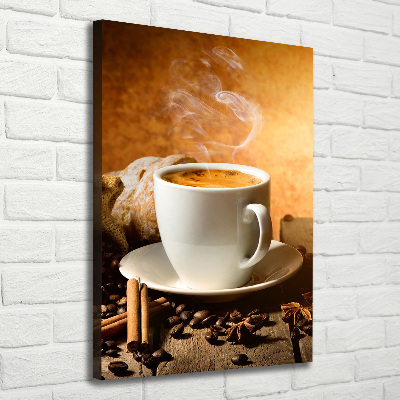 Quadro su tela canvas verticale Una tazza di caffè