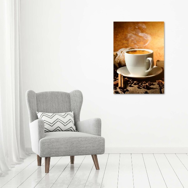 Quadro su tela canvas verticale Una tazza di caffè