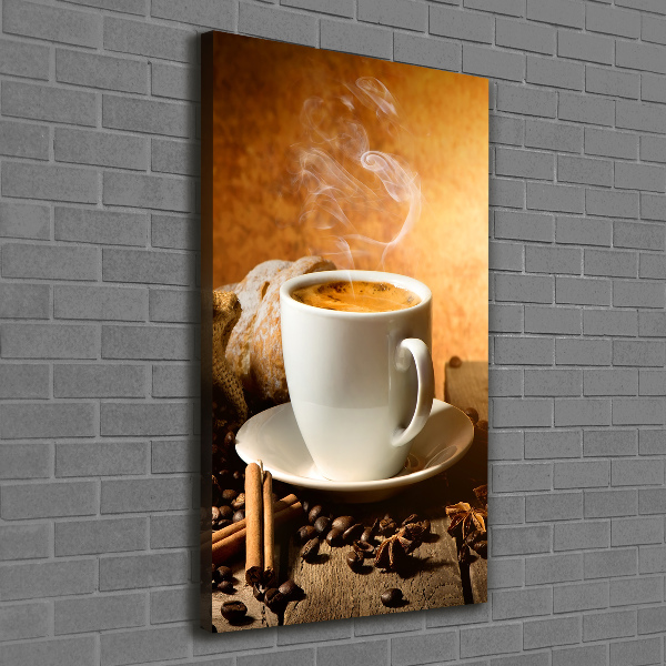 Quadro su tela canvas verticale Una tazza di caffè