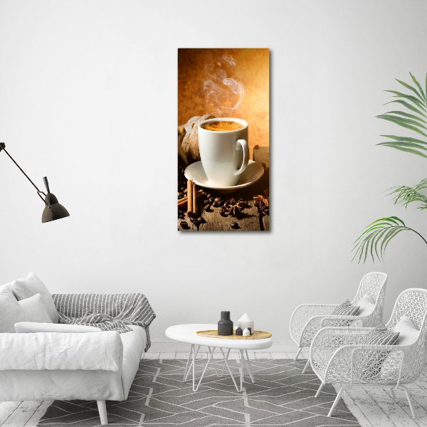 Quadro su tela canvas verticale Una tazza di caffè