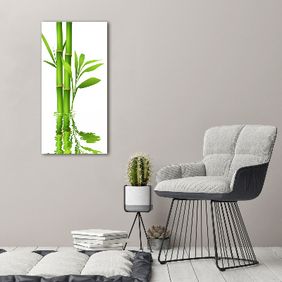 Quadro su tela canvas verticale Bambù