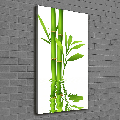 Quadro su tela canvas verticale Bambù