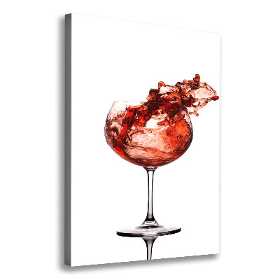 Stampa quadro su tela verticale Un bicchiere di vino