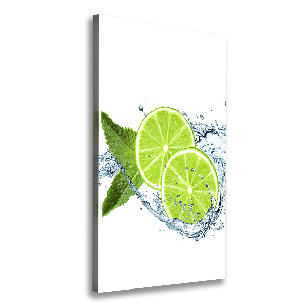 Quadro foto su tela verticale Lime